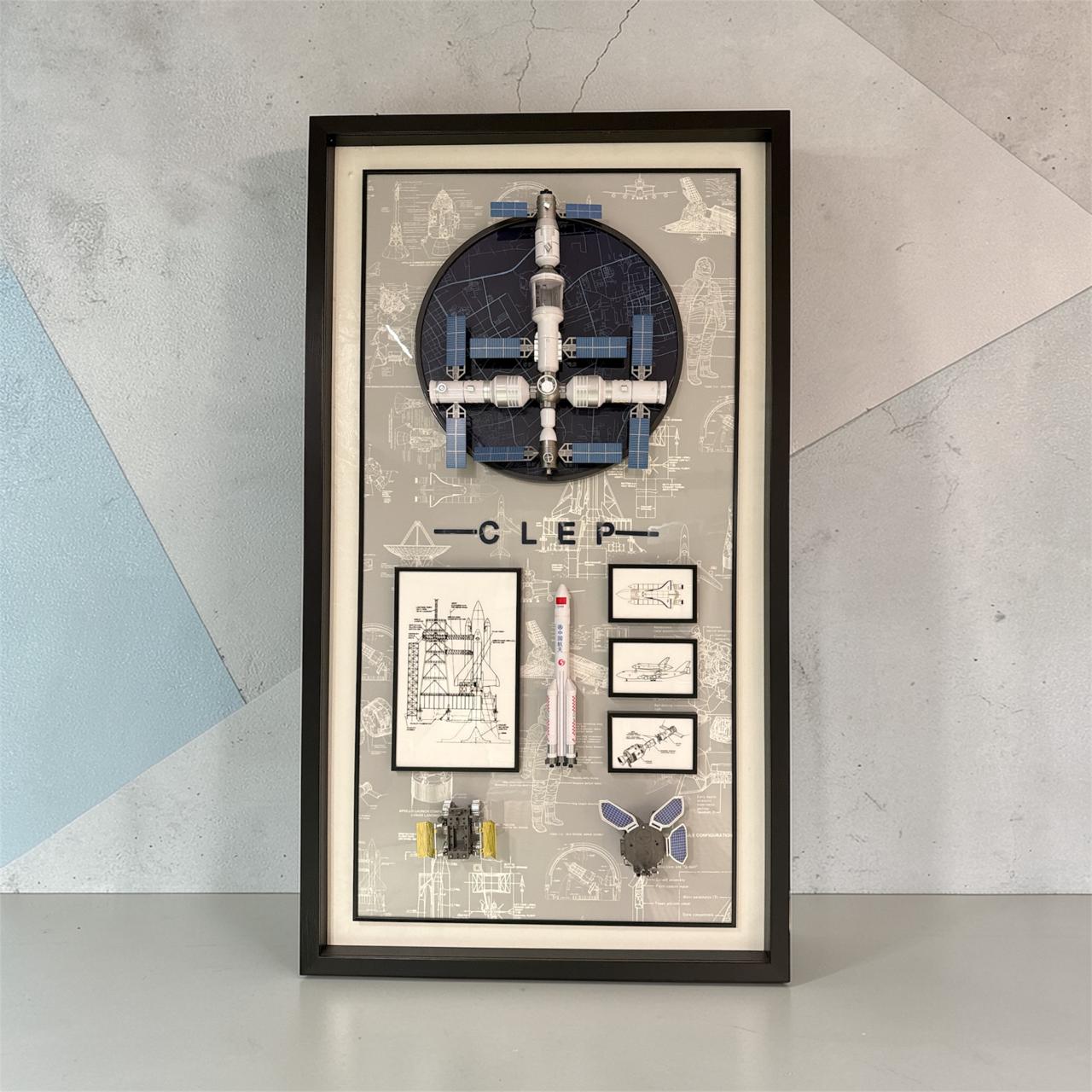 Orbital Station Blueprint 3D Frame