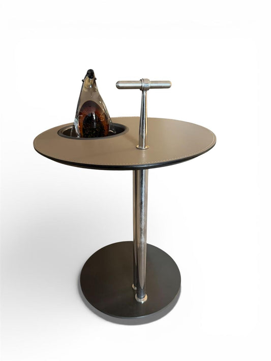 Modern Pedestal Accent Side Table